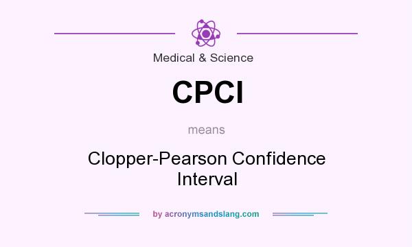 What does CPCI mean? It stands for Clopper-Pearson Confidence Interval