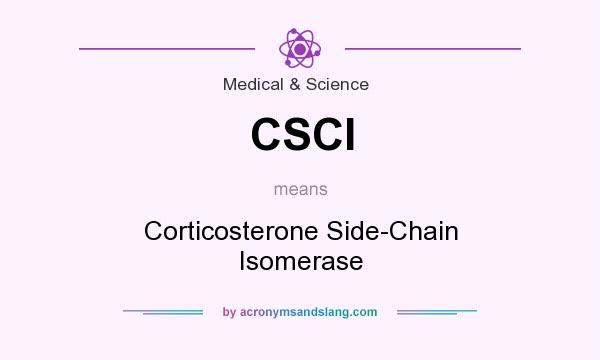 What does CSCI mean? It stands for Corticosterone Side-Chain Isomerase