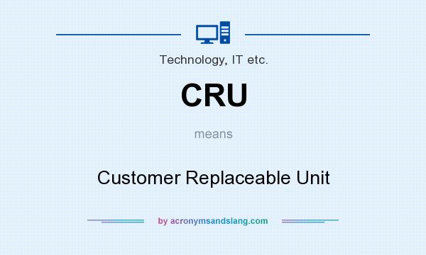 What does CRU mean? It stands for Customer Replaceable Unit