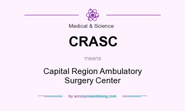 What does CRASC mean? It stands for Capital Region Ambulatory Surgery Center