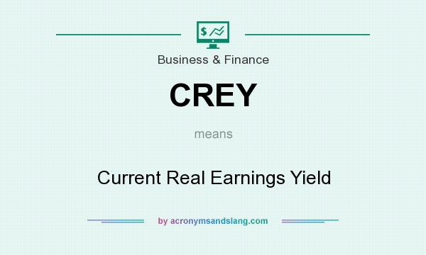 What does CREY mean? It stands for Current Real Earnings Yield
