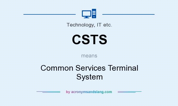 What does CSTS mean? It stands for Common Services Terminal System