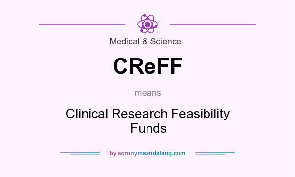 What does CReFF mean? It stands for Clinical Research Feasibility Funds