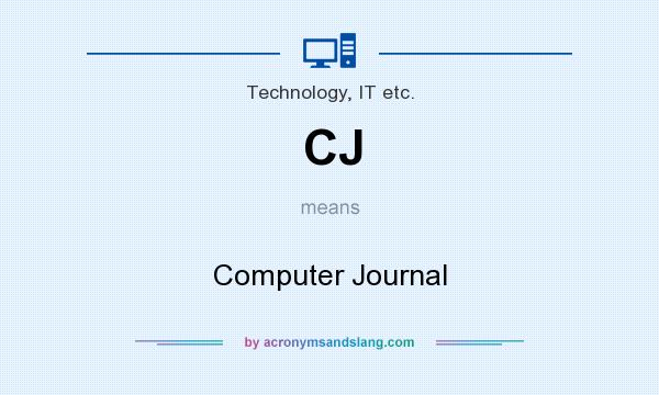 What does CJ mean? It stands for Computer Journal