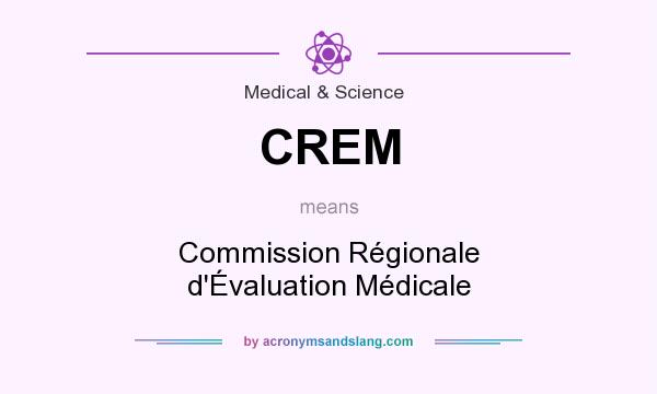 What does CREM mean? It stands for Commission Régionale d`Évaluation Médicale