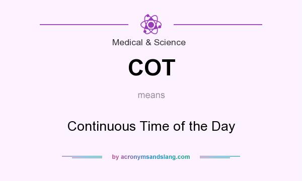 What does COT mean? It stands for Continuous Time of the Day