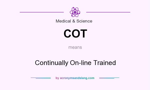 What does COT mean? It stands for Continually On-line Trained