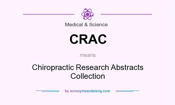 What does CRAC mean? It stands for Chiropractic Research Abstracts Collection