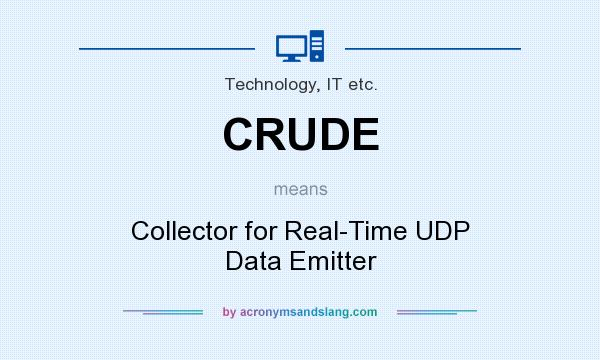What does CRUDE mean? It stands for Collector for Real-Time UDP Data Emitter
