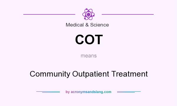 What does COT mean? It stands for Community Outpatient Treatment