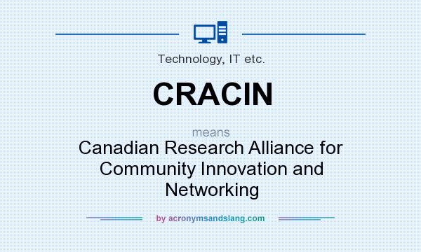 What does CRACIN mean? It stands for Canadian Research Alliance for Community Innovation and Networking