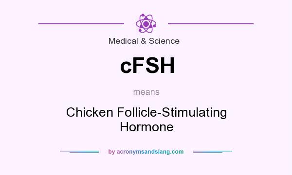 What does cFSH mean? It stands for Chicken Follicle-Stimulating Hormone