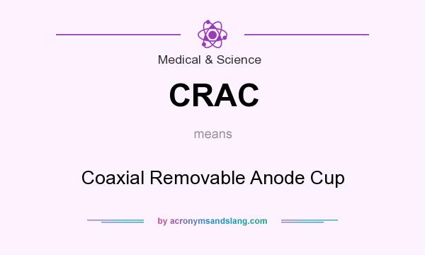 What does CRAC mean? It stands for Coaxial Removable Anode Cup