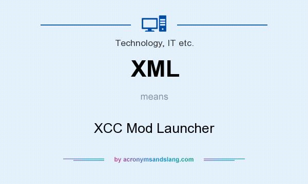 What does XML mean? It stands for XCC Mod Launcher