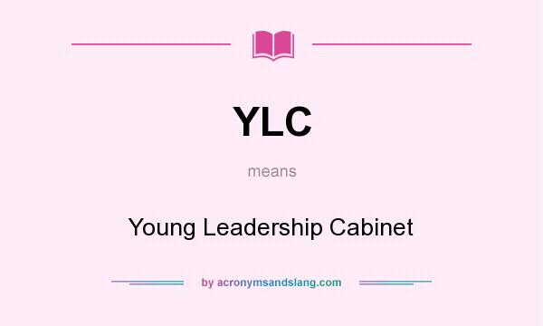 What does YLC mean? It stands for Young Leadership Cabinet