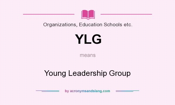 What does YLG mean? It stands for Young Leadership Group