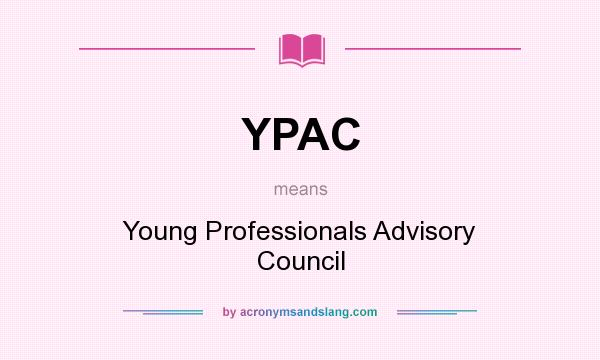 What does YPAC mean? It stands for Young Professionals Advisory Council