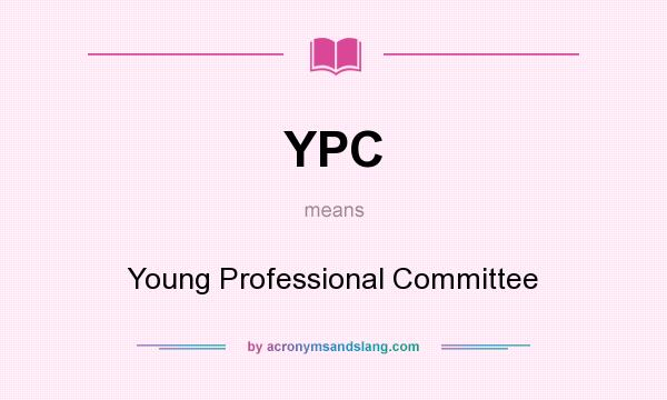 What does YPC mean? It stands for Young Professional Committee