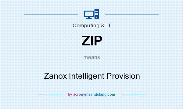 What does ZIP mean? It stands for Zanox Intelligent Provision