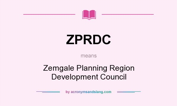 What does ZPRDC mean? It stands for Zemgale Planning Region Development Council