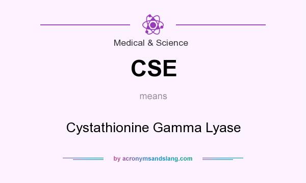 What does CSE mean? It stands for Cystathionine Gamma Lyase