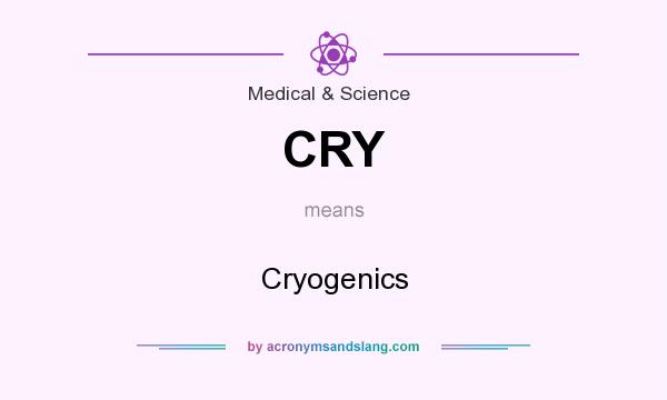What does CRY mean? It stands for Cryogenics