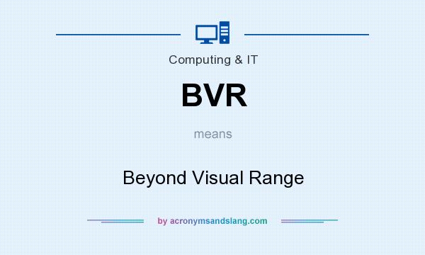 What does BVR mean? It stands for Beyond Visual Range