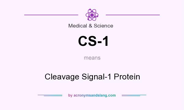 What does CS-1 mean? It stands for Cleavage Signal-1 Protein