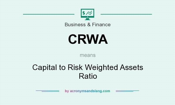 What does CRWA mean? It stands for Capital to Risk Weighted Assets Ratio
