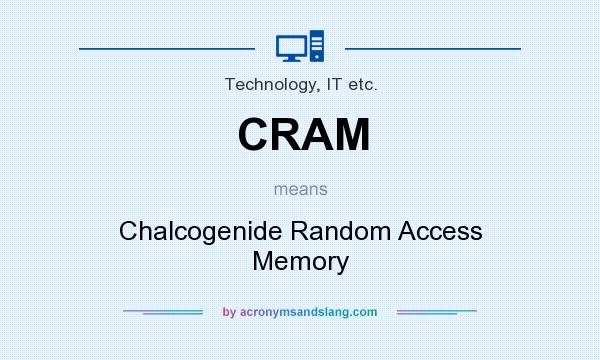 What does CRAM mean? It stands for Chalcogenide Random Access Memory