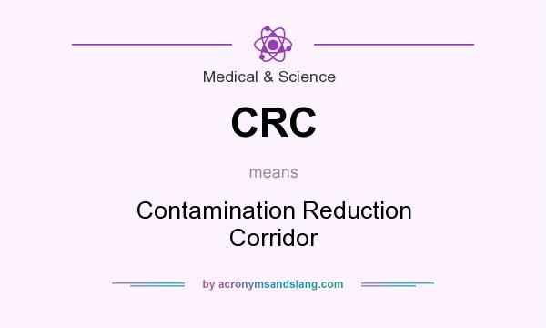What does CRC mean? It stands for Contamination Reduction Corridor