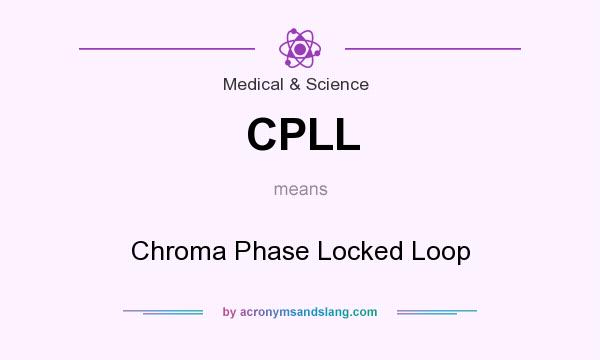 What does CPLL mean? It stands for Chroma Phase Locked Loop
