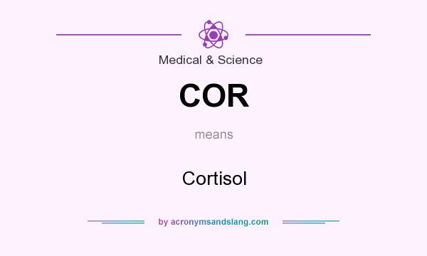 What does COR mean? It stands for Cortisol