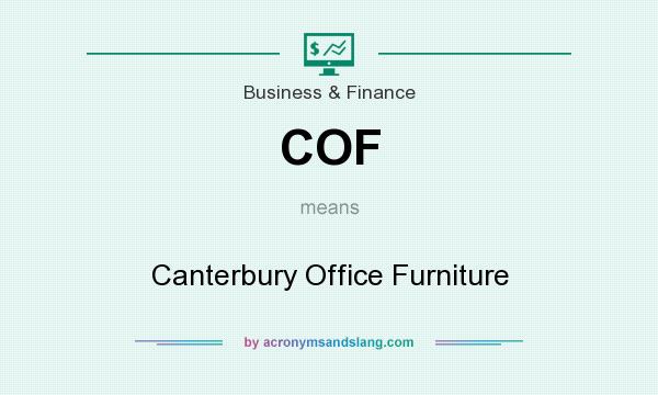 What does COF mean? It stands for Canterbury Office Furniture