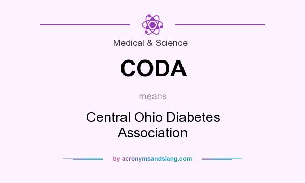What does CODA mean? It stands for Central Ohio Diabetes Association