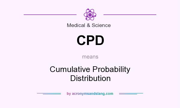 What does CPD mean? It stands for Cumulative Probability Distribution