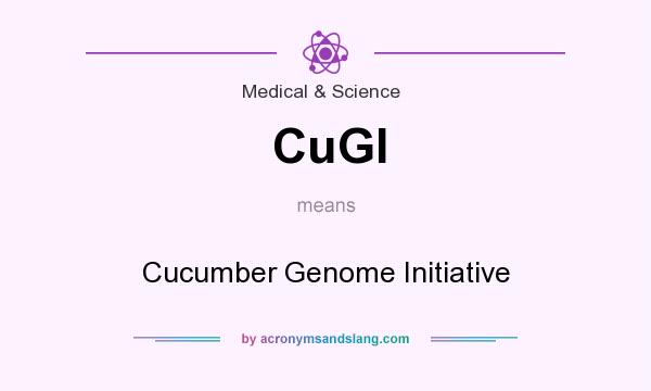 What does CuGI mean? It stands for Cucumber Genome Initiative
