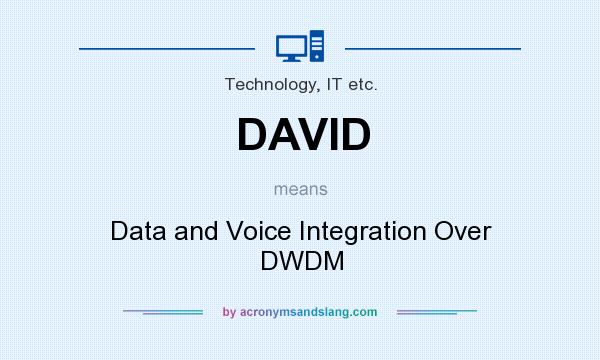 What does DAVID mean? It stands for Data and Voice Integration Over DWDM