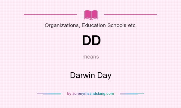 What does DD mean? It stands for Darwin Day