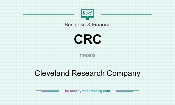 What does CRC mean? It stands for Cleveland Research Company