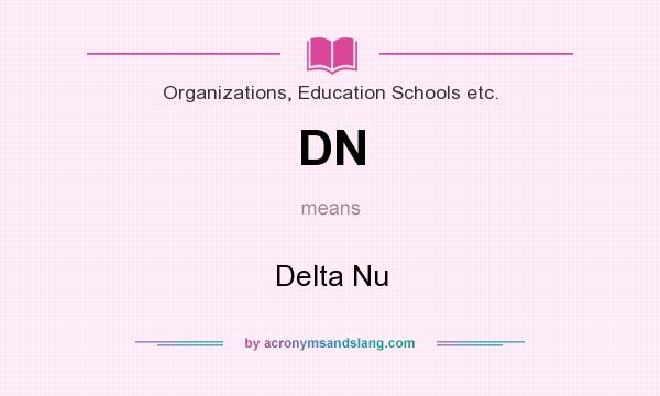 What does DN mean? It stands for Delta Nu
