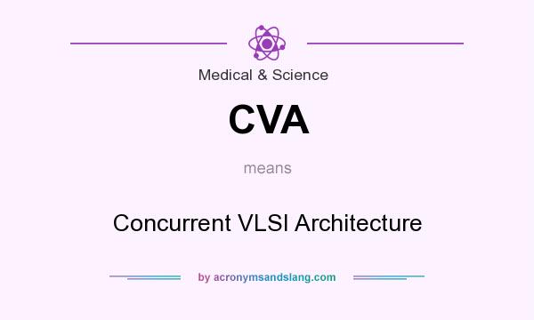 What does CVA mean? It stands for Concurrent VLSI Architecture