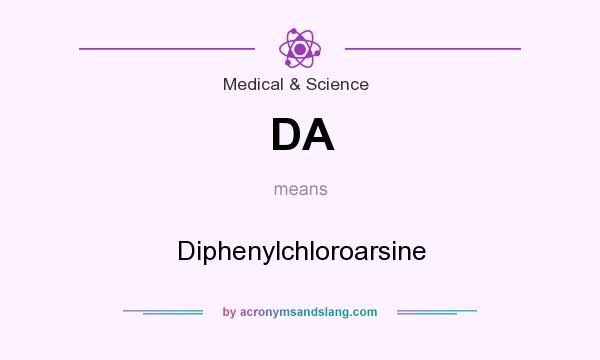 What does DA mean? It stands for Diphenylchloroarsine