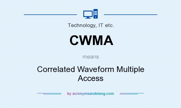What does CWMA mean? It stands for Correlated Waveform Multiple Access