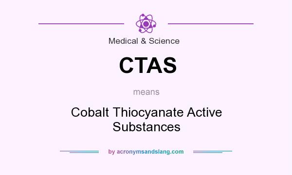 What does CTAS mean? It stands for Cobalt Thiocyanate Active Substances