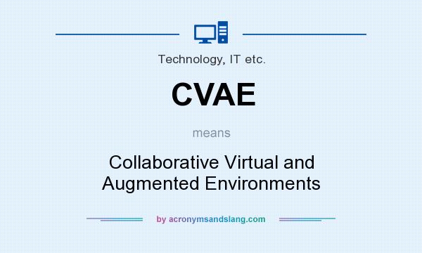 What does CVAE mean? It stands for Collaborative Virtual and Augmented Environments