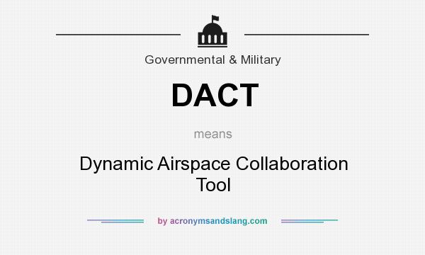 What does DACT mean? It stands for Dynamic Airspace Collaboration Tool