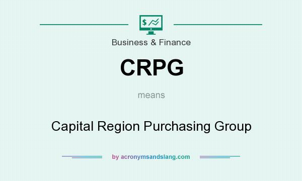 What does CRPG mean? It stands for Capital Region Purchasing Group