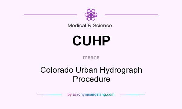 What does CUHP mean? It stands for Colorado Urban Hydrograph Procedure
