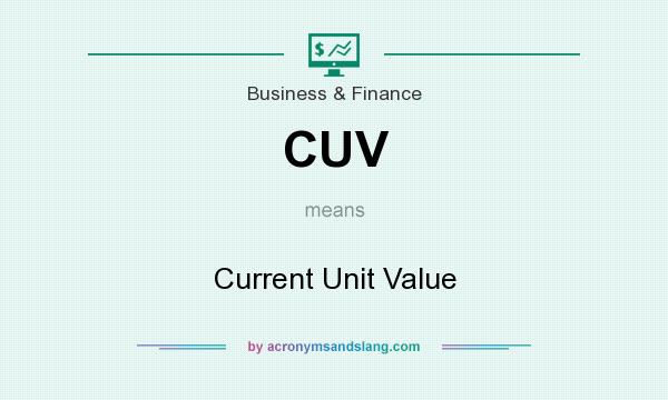 What does CUV mean? It stands for Current Unit Value